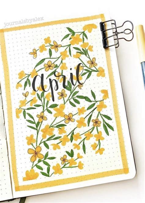 62 Best April Bujo Cover Spreads To Steal Now Atinydreamer