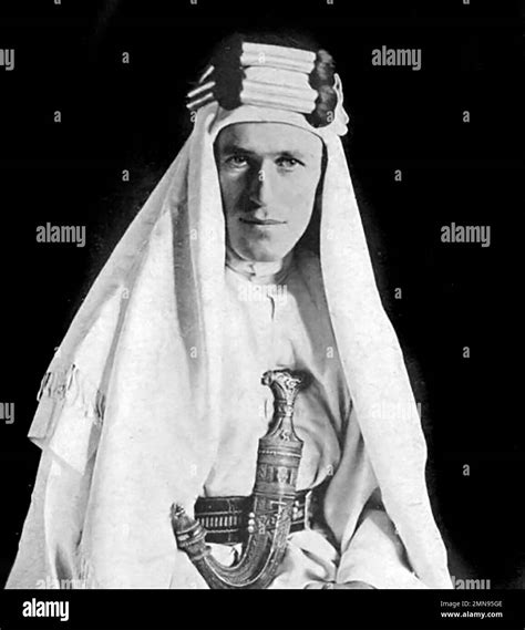 Lawrence Of Arabia Portrait Of T E Lawrence Thomas Edward Lawrence 1888 1935 In Arab Dress