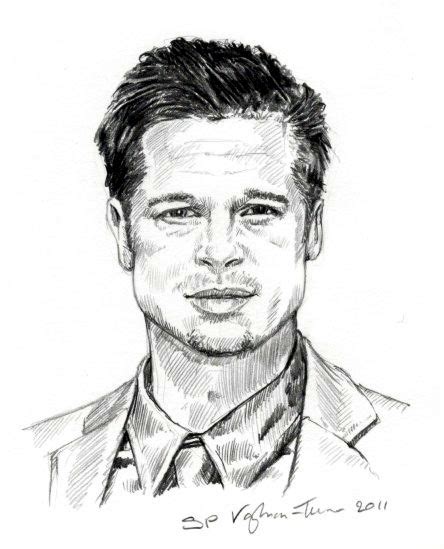 Drawing from experience...: Brad Pitt