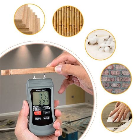 Digital Lcd Wood Moisture Meter Detector Tester Wood Firewood Paper