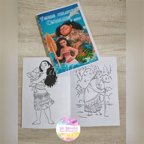 Livro Colorir Moana Elo7 Produtos Especiais