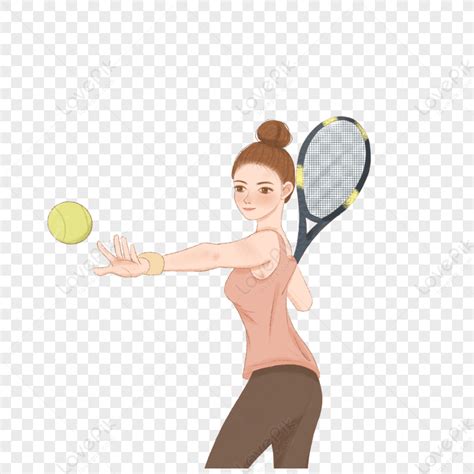 Girls Playing Tennis Clipart Png