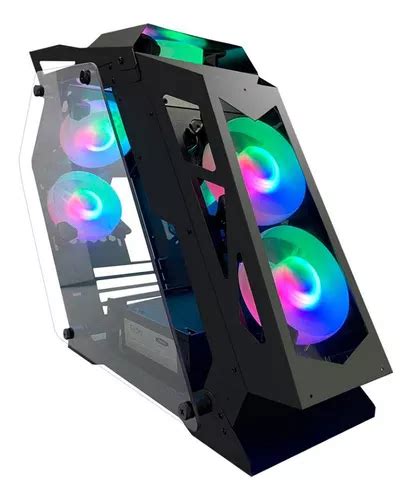 Gabinete Gamer Pixxo Gs Preto Rgb C Fans Htlk6s21a6 Frete grátis