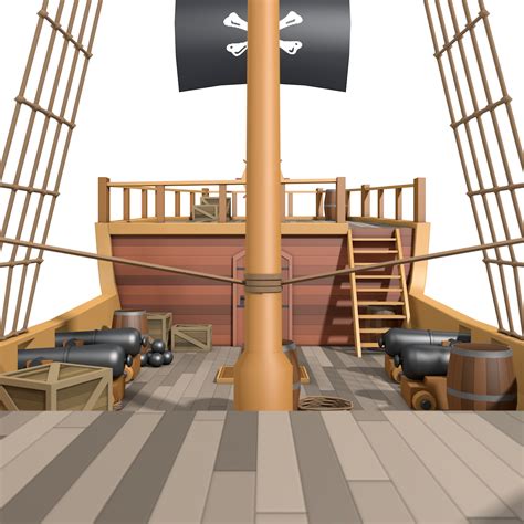 Pirate Ship D Obj