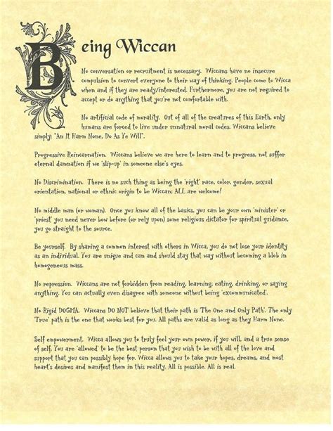 Book of Shadows Spell Pages ** Being Wiccan ** Wicca Witchcraft BOS | Wiccan beliefs, Wicca ...