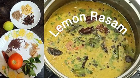 Simple Easy Lemon Rasam Recipe South Indian Rasam How To