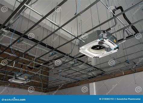 cassette air conditioner installation ceiling mounted cassette type