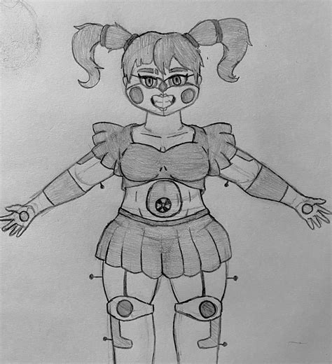Quick Circus Baby Sketch Rfivenightsatfreddys