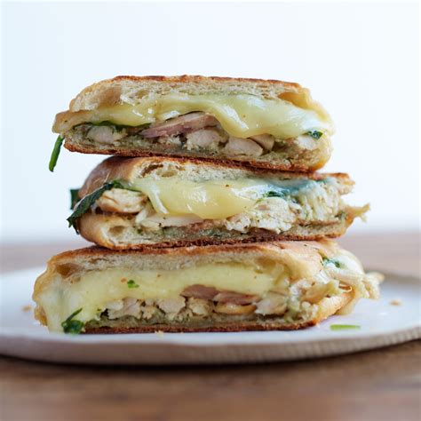 Chicken Panini with Spinach and Pesto Recipe - Jonathan Waxman