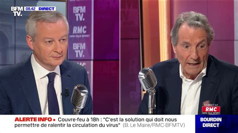 Bruno Le Maire Face Jean Jacques Bourdin En Direct Youtube