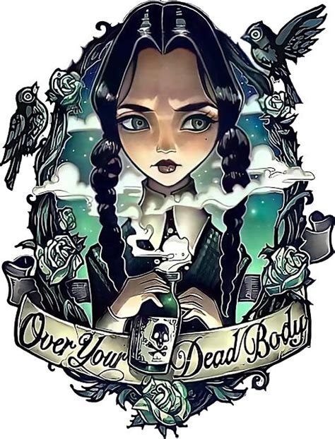 Mam Decoradora Cliparts Merlina Wednesday Addams Tattoo Sublime