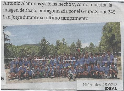 Blog Scout De Antonio Alaminos Ideal Foto Del Campamento De Verano