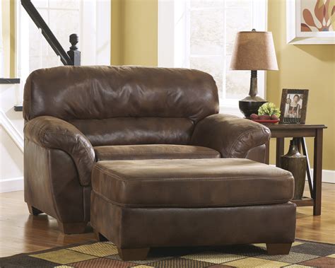 Leather Chair And A Half - Foter