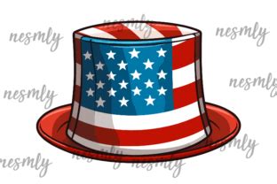 Th Of July Hat Sublimation Clipart Graphic By Nesmly Creative Fabrica