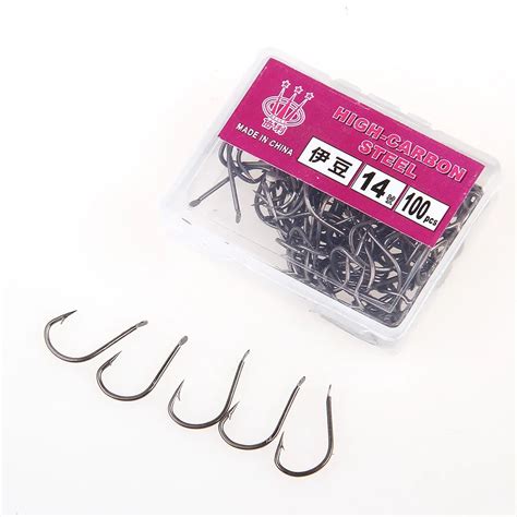 Fish King High Carbon Steel Fishing Hooks Pc Lot Barbed Hooks Carp