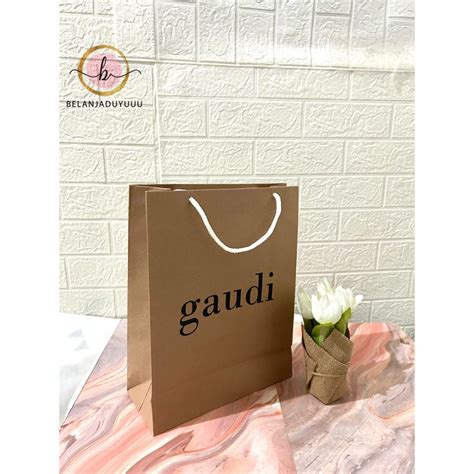 Jual Paper Bag Gaudi Pembungkus Kado READY STOCK JKT Shopee Indonesia