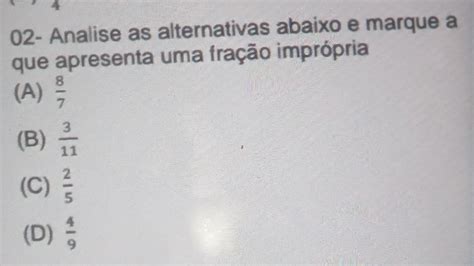 Solved 02 Analise As Alternativas Abaixo E Marque A Que Apresenta Uma