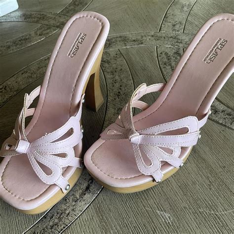 Womens Pink Sandals Depop