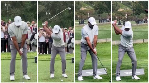 Tiger Woods Iron VS Driver Swing Sequence 2023 YouTube