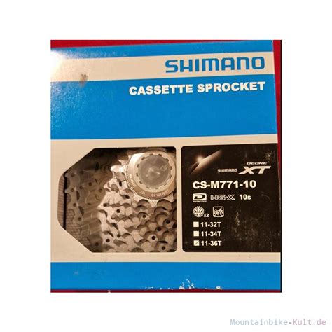 Shimano Deore Xt Cs M Kassette Fach Z Hne Neu