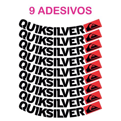 Adesivo Quiksilver Roda Moto Kit 9 Adesivos Shopee Brasil