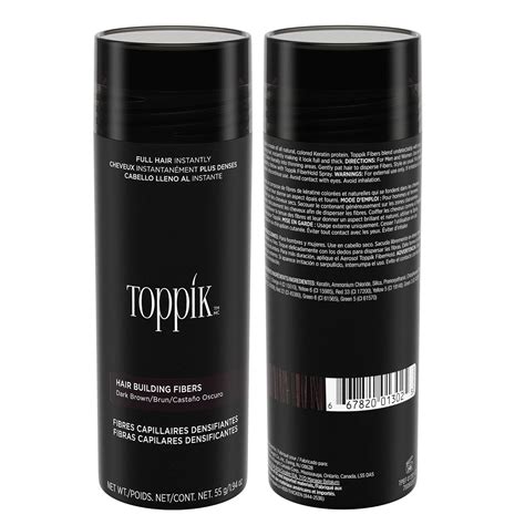 Toppik Dark Brown 55 G 1 94 Oz Hair Building Fibers Fill In Fine Or