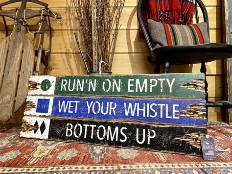 Ski Trail Signs Rustic Ski Lodge Decor Bar Signs Bar Decor Etsy Ski