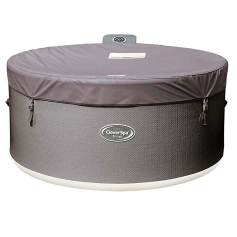 CleverSpa St Ives Person Drop Stitch Hot Tub Halo LED Light Homebase
