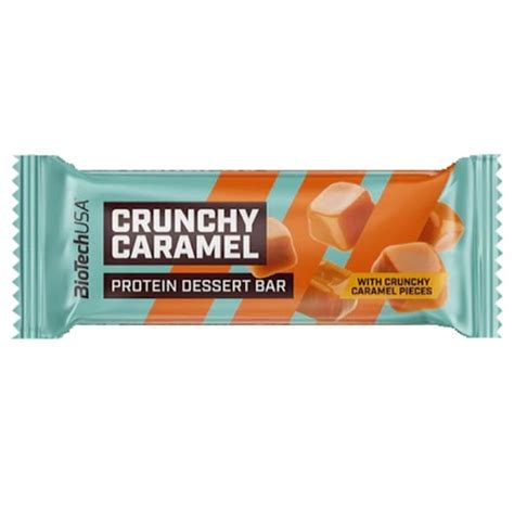 Biotech Crunchy Carame Protein Dessert Bar 50g Maxsuple Pl