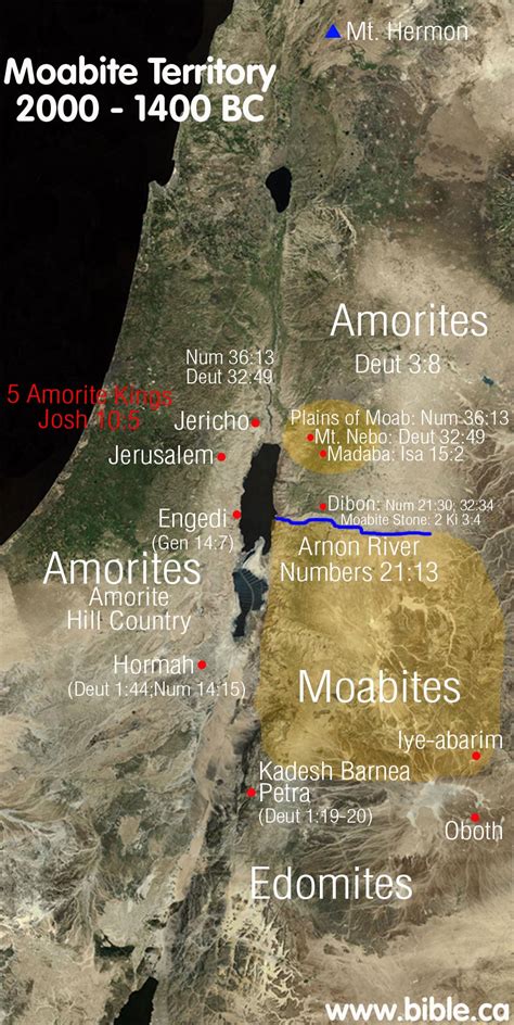 The Historical Territory Of The Amorites In The Bible