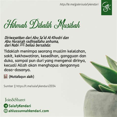 Hikmah Dibalik Musibah Ahlussunnahkendari