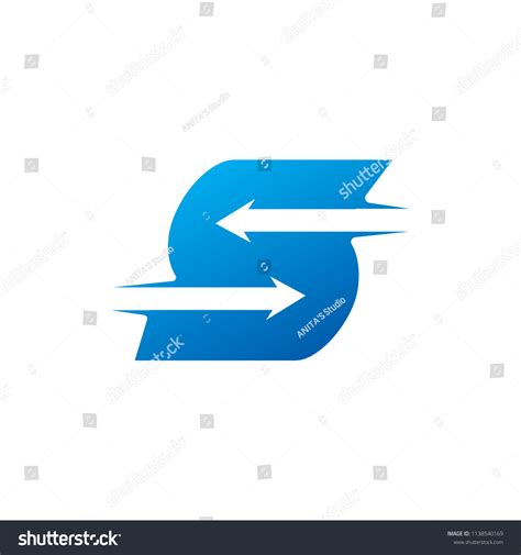 Letter S Arrow Logo Design Template Stock Vector Royalty Free