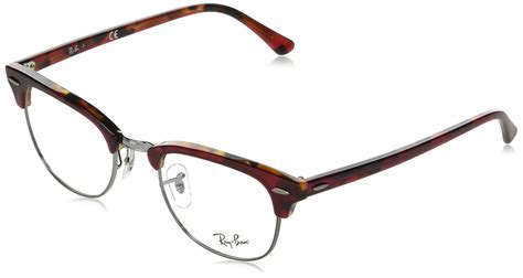 Ray Ban Rx5154 Clubmaster Square Prescription Eyeglass Frames In Brown Lyst