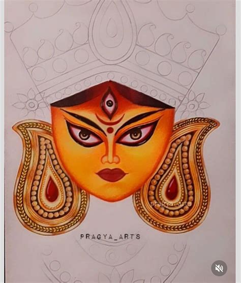 Maa Durga Pencil Drawing Realstic Pencil Art