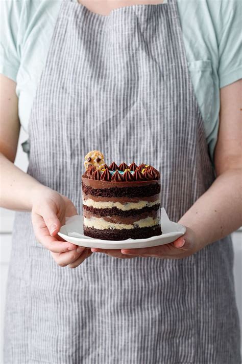 Mini Chocolate Cookie Dough Naked Layer Cakes Love And Olive Oil