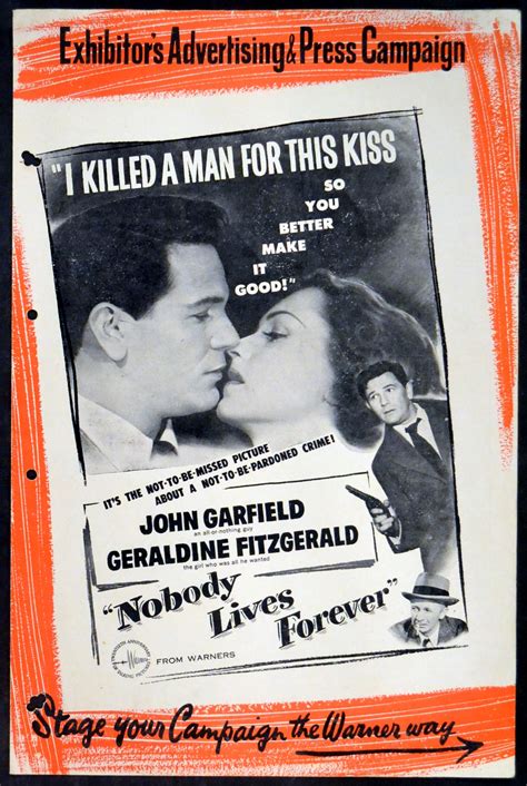 NOBODY LIVES FOREVER | Rare Film Posters