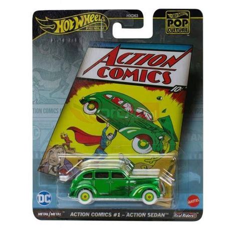 Hot Wheels Premium Pop Culture Dc Action Comics Hvj Action Sedan Zabawki Mattel Hot