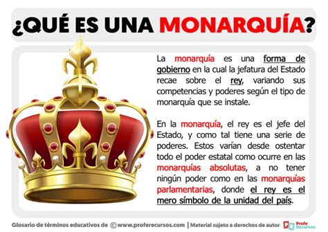 Qu Es Una Monarqu A Definici N De Monarqu A