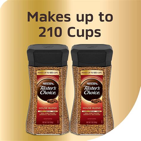 Nescafe Taster S Choice House Blend Instant Coffee 7 Ounce Pack Of 2