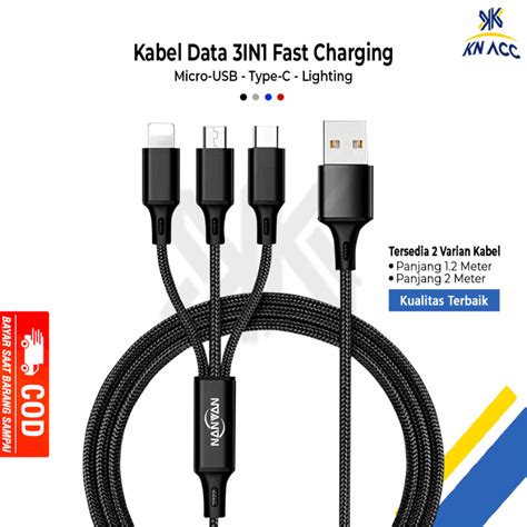 Kn Acc In Nanvan Kabel Data Fast Charging M M All Tipe Hp