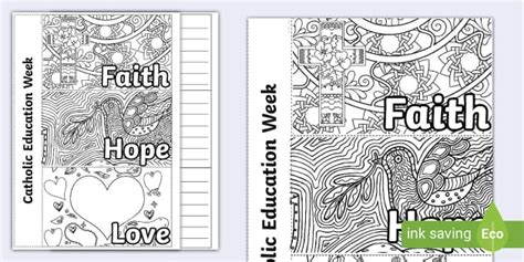 Faith Hope Love Editable Flapbook Hecho Por Educadores