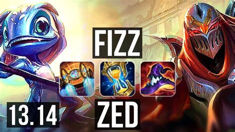 FIZZ Vs ZED MID 22 3 8 Legendary 1 4M Mastery 300 Games NA