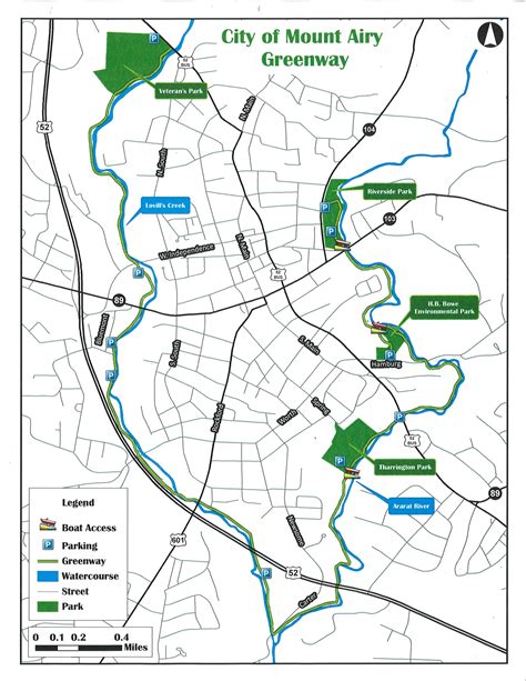 Mount Airy Nc Map - Detailed Map