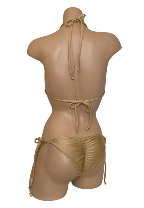 Kaiyo Bikini Set In Gold Sandborn Swim