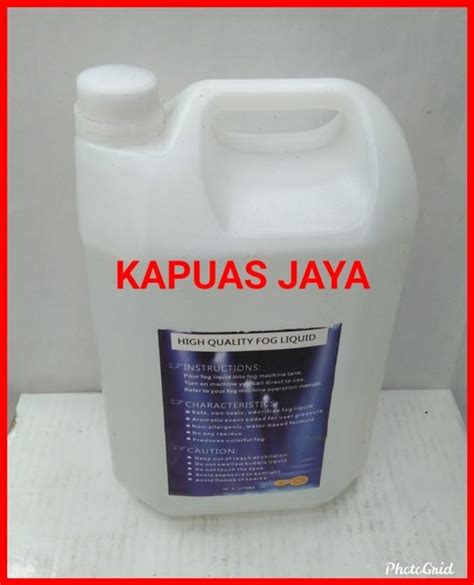 Jual Cairan Liquid Mesin Asap Isi 5 Liter Wangi Orange Plus Peti Kayu