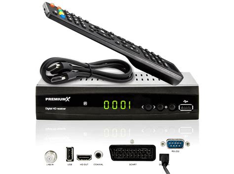 PREMIUMX HD 521 FTA Digital FullHD HD Sat Receiver Schwarz MediaMarkt