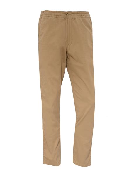 Ralph Lauren Mens Preppy Slim Fit Luxury Tan Trousers