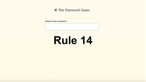 The Password Game How To Solve Rule