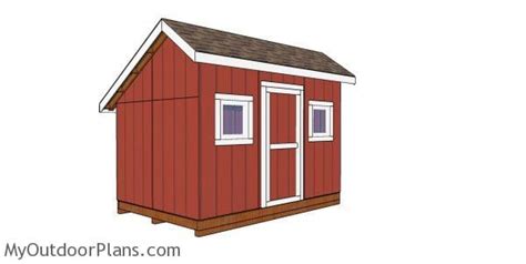 8x12 Saltbox Shed Free DIY Plans MyOutdoorPlans