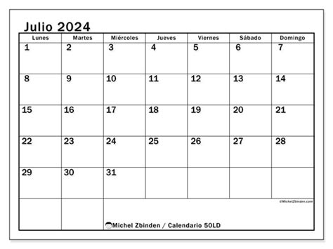 Calendario Julio 2024 Para Imprimir Gratis Image To U